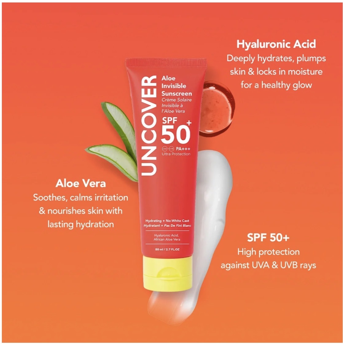 UNCOVER  ALOE INVISIBLE SUNSCREEN