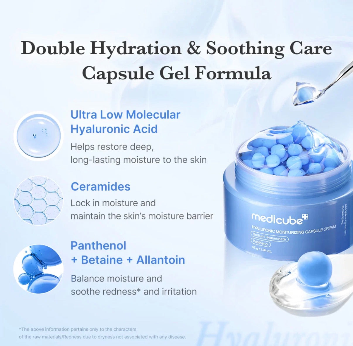 medicube Hyaluronic Acid Capsule Cream | 120H Lasting Hydration