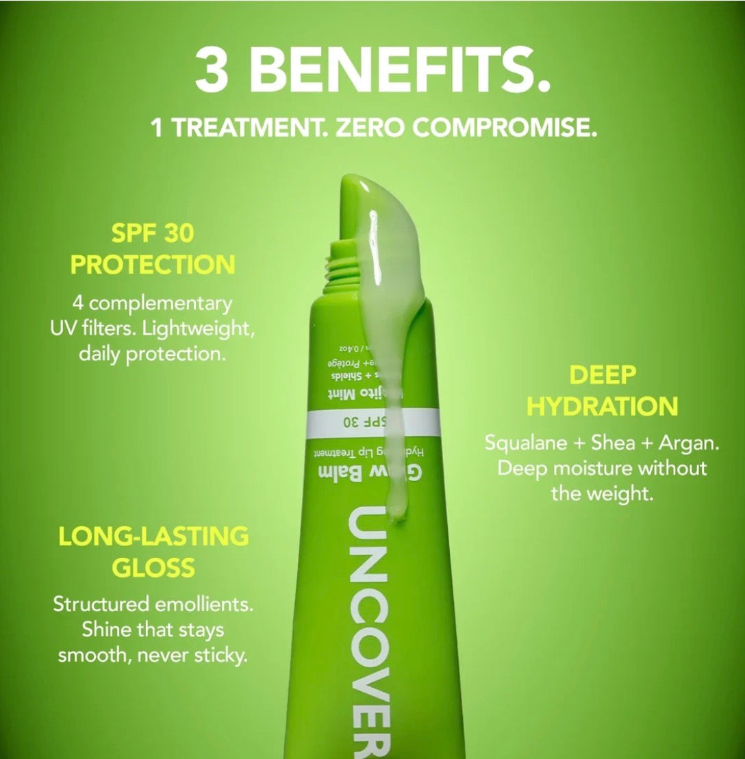 UNCOVER GLOW BALM HYDRATING LIP TREATMENT