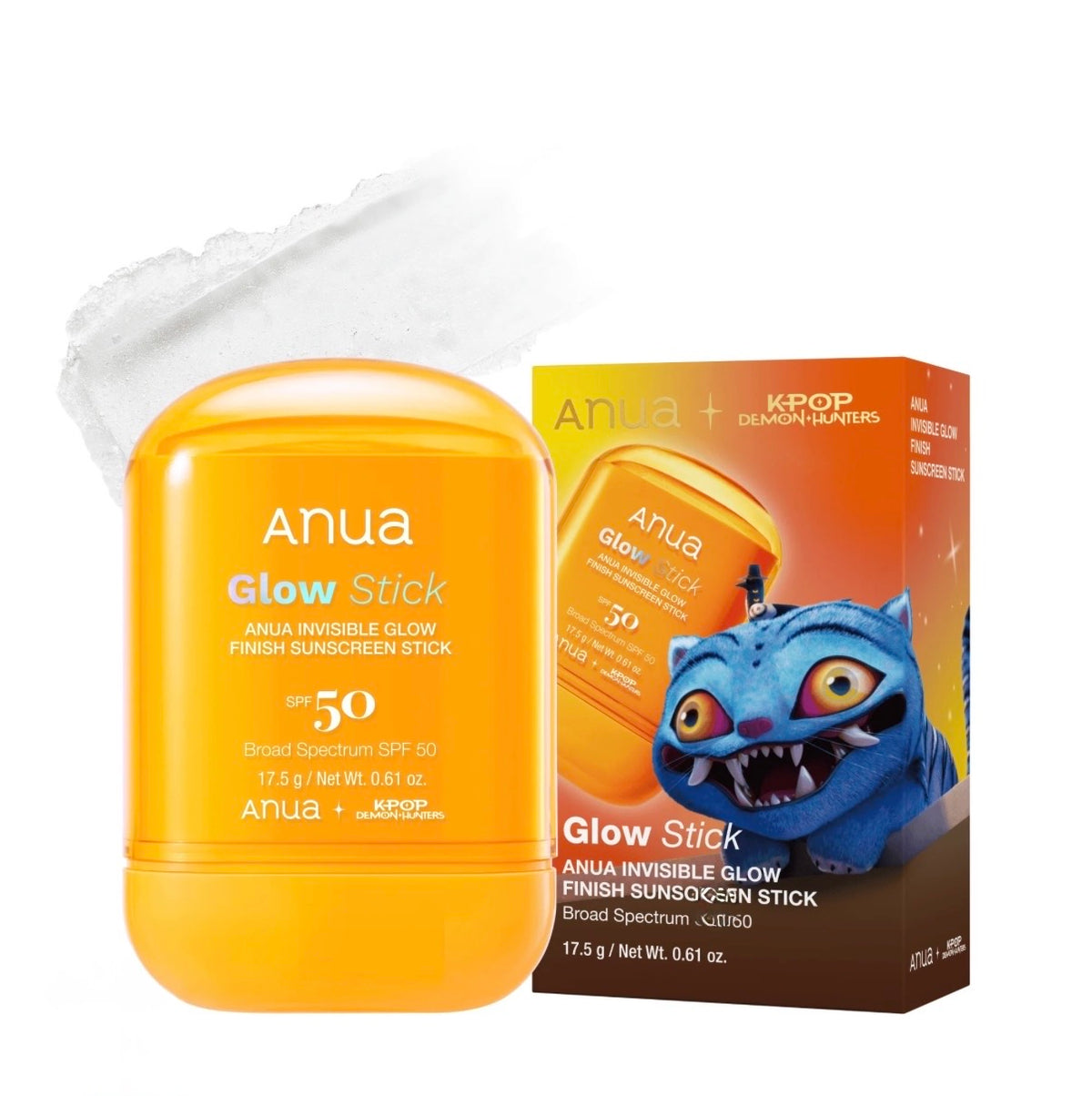 Anua k-pop Demon Hunters Invisible Glow Finish Sunscreen stick
