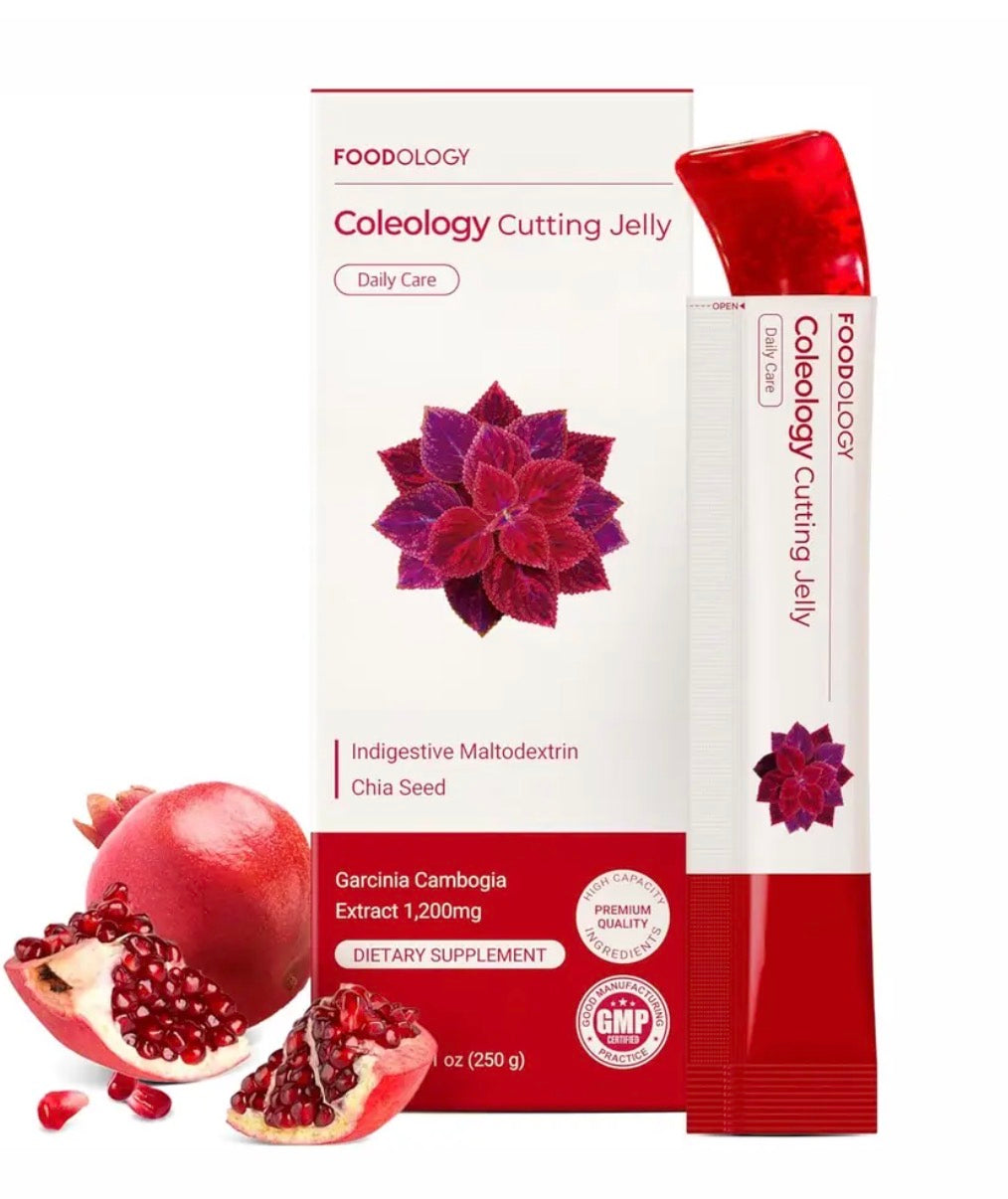 FOODOLOGY Coleology Cutting Jelly, Pomegranate Flavor, 10 Sticks