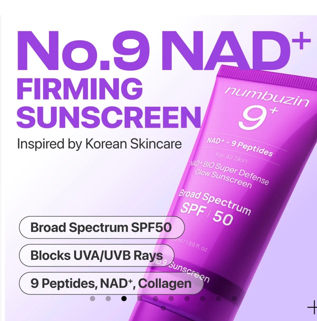 Numbuzin No.9 NAD+ BIO Super Defense Glow Sunscreen