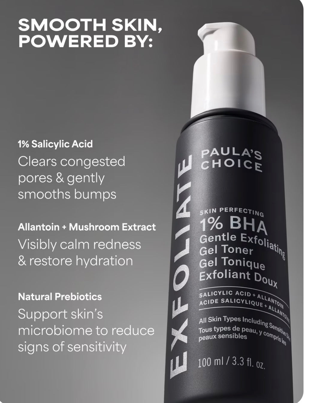 Skin Perfecting 1% BHA Gentle Exfoliating Gel Toner