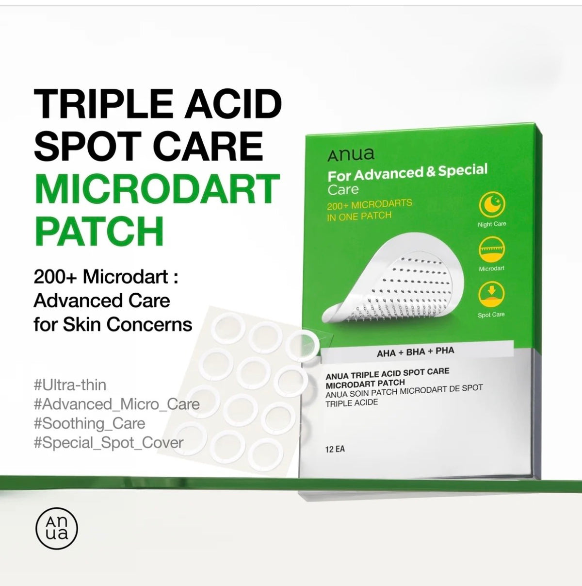 Anua Triple Acid Spot Care Microdart Patch 12EA